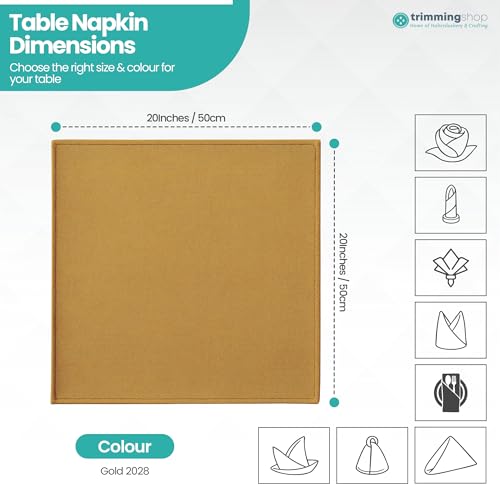 Serviettes de table en polyester de 20 pouces de qualité hôtelière supérieure