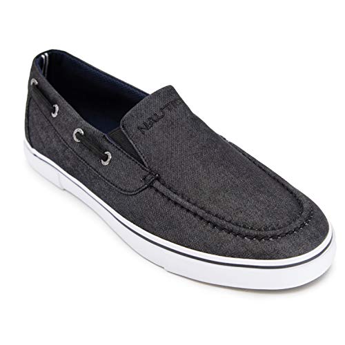 Nautica Men's Doubloon Boat Shoe Slip-On Loafer-Indigo Denim-10