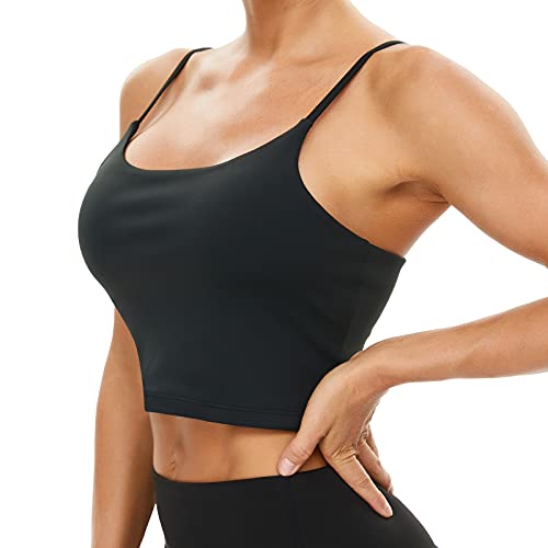 Antilope Sports Bras for Women, Padded Yoga Tank Top Workout Tops for Women, Running Bras Athletic Crop Top Cute Camisole with Built in Bra, Wireless Longline Sports Bra with Removable Pads Black Antilope Sports Bras for Women, Padded Yoga Tank Top Workout Tops for Women, Running Bras Athletic Crop Top Cute Camisole with Built in Bra, Wireless Longline Sports Bra with Removable Pads Black