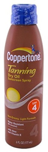 Coppertone Continuous Spf#04 Spray Tanning Dry Oil 6oz (3 Pack)