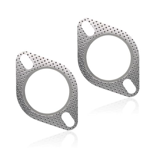 2 Piezas Colector de AdmisióN,6.35cm 2-Bolt Junta de Escape de Coche Repuesto OEM#120-06310-0002,Junta de Colector de Escape Accesorios Coche Hecho de Material de Junta de Alta Temperatura