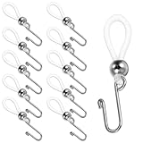 Ymapinc 10 Pcs Zipper Holder Upper for Jeans, Zipper Locks Slipping Stopper Keep Zippers up on Pants Hooks for Jeans Buttons Clasp to Keep Pants Zippers up