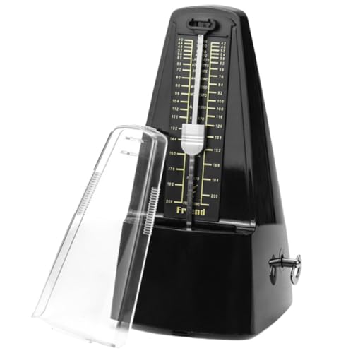 Klivex メトロノーム セイコー 振り子 大音量 電子 二胡/ピアノ/古筝/ギター/バイオリン用 初心者 楽器演奏用 機械式メトロノーム (【ベーシック】ブラック)