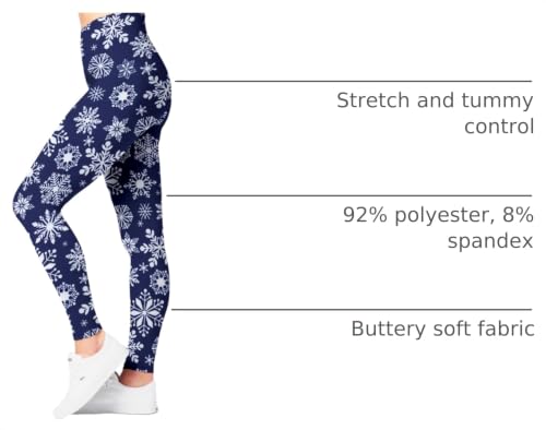 Image of SATINA High Waisted Leggings for Women - Comfortable and Stretchy in Versatile Sizes and Colors