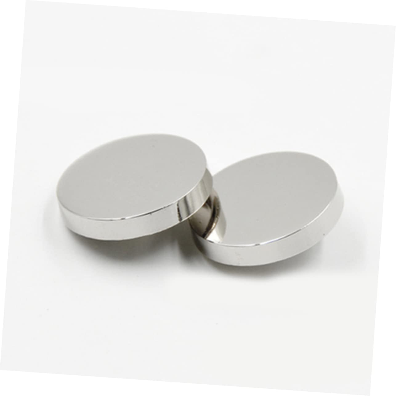 SHINEOFI 30pezzi Bottoni in Lega di Zinco Argento per Cappotti Donna, Bottoni Metallici Chic e Semplici per Cucito e Lavori di Decorazione Fai da Te