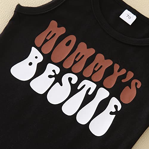 Conjunto de duas peças para meninos de 6 anos (preto, 0 a 6 meses)