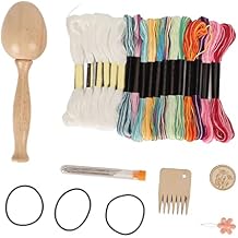 Respicefinem Darning Egg Sewing Kit Curved Handle Wooden Material for Home DIY Sewing Projects