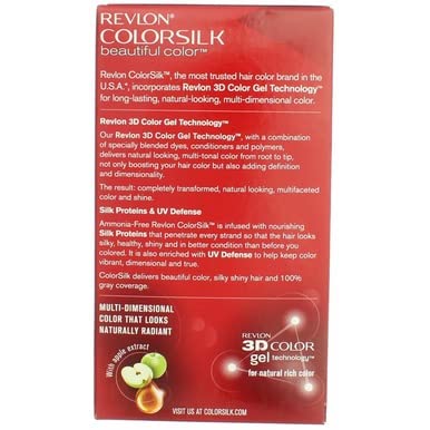 Revlon ColorSilk Couleur des cheveux 70 Medium Ash Blonde, 4 unités, Liquide, Permanent