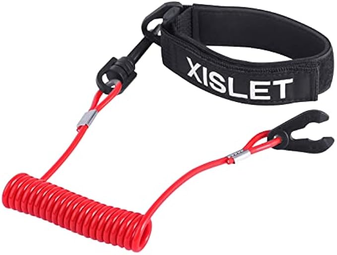 Xislet Lanyard Switch Compatible with Yamaha Jet Ski Waverunner VX Cruiser FX Engine Safety Stop Tether Replace EW2-68348-00-00 Aftermarket 6K8-82556-00-00