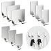 9 Pièces Support De Rasoir En Inox Support De Rasoir Douche Crochets Muraux Étanches Auto-adhésifs Support De Rasoir Auto-adhésifs En Acier Inoxydable Pour Serviette, Clés, Maison, Salle De Bain
