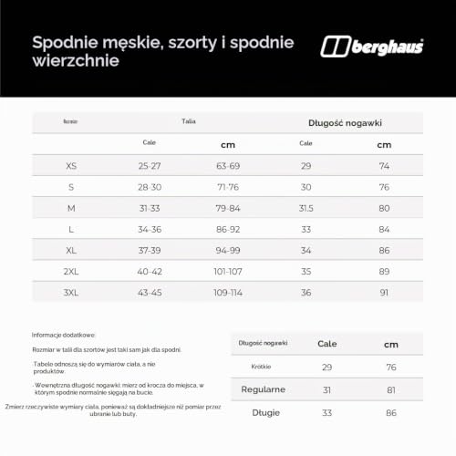 Berghaus Męskie spodnie przeciwdeszczowe Deluge Pro 2.0, wodoodporne, oddychające, trwałe, wygodne spodnie przeciwdeszczowe