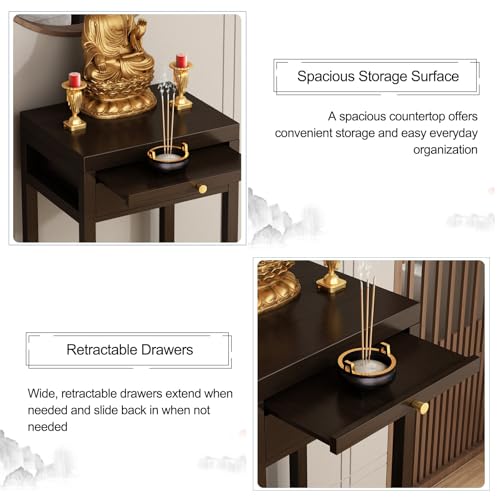 Table de prière et autel bouddhiste de méditation pour meuble salon - 6