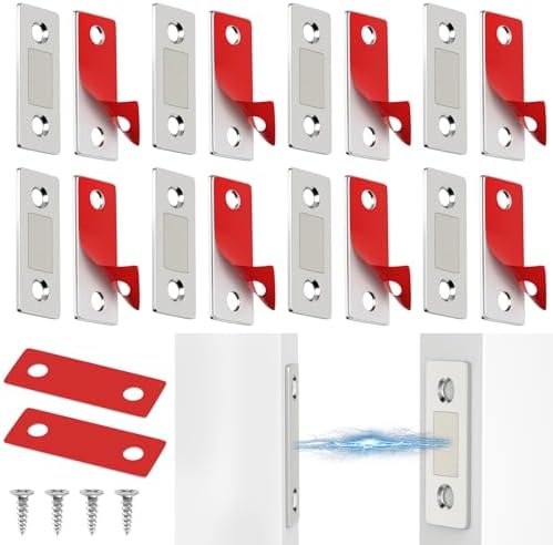 Cabinet Magnetic Catch Jiayi 4 Pack Ultra Thin Cabinet Door Magnetic ...