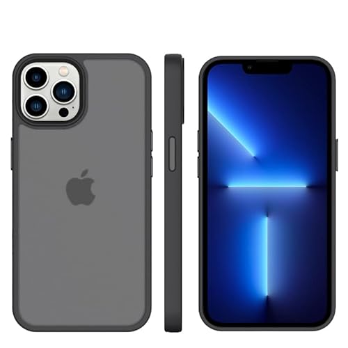 [Tigratigro] Funda compatible con iPhone 12Pro, translúcida, textura mate, flexible y antihuellas (iPhone 12Pro, Negro) Cover