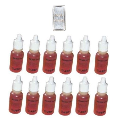 JSP 12 Bottles of Silver Test Lot Testing Tester Acid Kit 999 Sterling Metal Jewelry