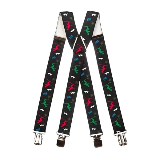 Olata Tirantes Para Mono de Esquí Finos Ajustables (Azul/Rosa) - 4 cm Adulto. X-Forma (Metal)