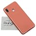 Produktbild Akkudeckel für Samsung Original für Samsung Galaxy A20e A202F Coral Orange Backcover Deckel Rückwand mit mungoo Displayputztuch