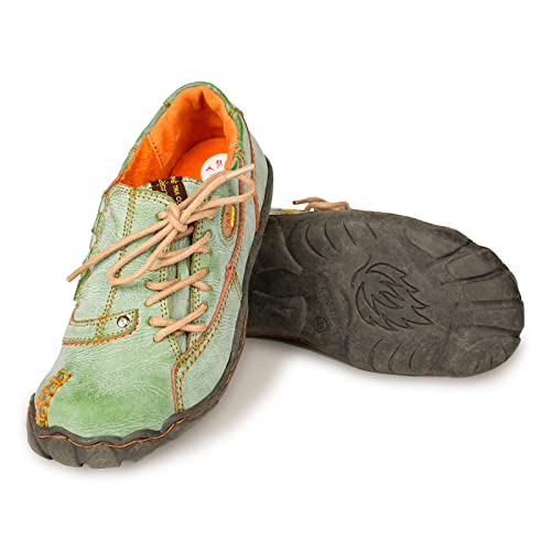 TMA EYES Five Finger Sole Side Lace-Up Leather Woemn Casual Shoes3