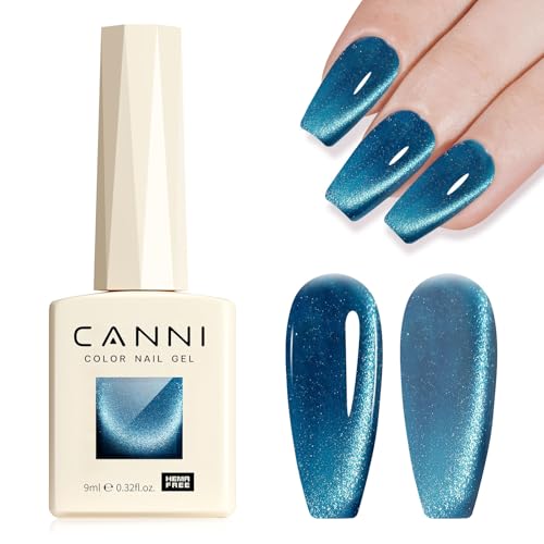CANNI Cat Eye Gel Polish 1 Piece 9ml Chathams Blue Gel Polish High Gloss Gel Polish Starry Sky Miracle Series Gel Polish