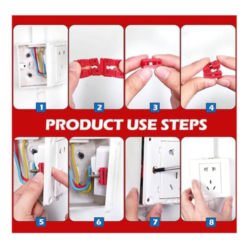 CosyCaya Abstandshalter für Schalter und Steckdosen, Abstandshalter für Elektrobox, 100 Stück, elektrische Abstandshalter, Steckdosenkeile