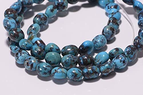 Perles de turquoise Bisbee naturelles en pépites pour création de bijoux