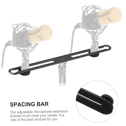 Soporte doble tornillo 1/4 barra ajustable de 2 piezas compatible con cámara 7