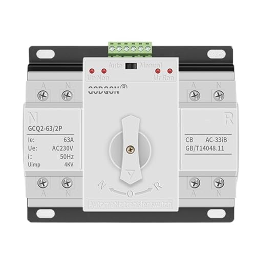 FBFTGMRMTA Interruttore di trasferimento Automatico a Doppia Potenza, commutazione ad Alta Corrente monofase a Quattro Fili trifase 220 V 4P 125 A(2P,125A)