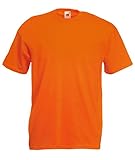 Im praktischem Fünferpack Fruit of the Loom Herren T-Shirt im 5er Pack Größe XXL Farbe Orange