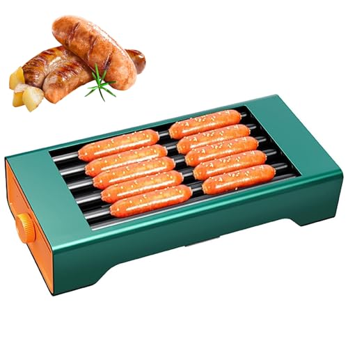 COSPELEY Hot Dog Cutter Tool - Pop-Out Hot Dog Slicer Criss Cross, Stainless Steel Blades, Suitable for Kitchen, Grilling, Tailgating, Camping and Backyard Outdoor BBQ - 11 Inch - Red