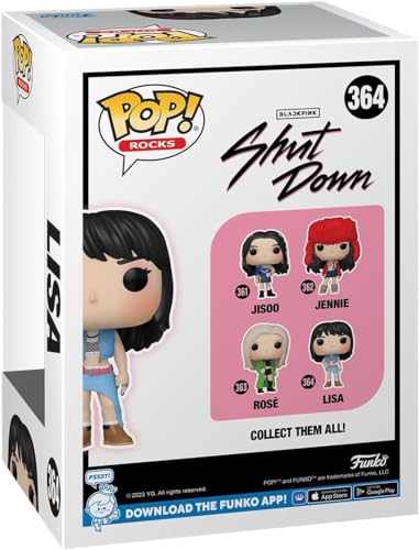 POP Rocks: Blackpink – Figurine Lisa Funko en vinyle (livrée avec étui de protection compatible), multicolore, 9,5 cm - Les Beatles, Paul McCartney, John Lennon, RIngo Starr, George Harrison POP Rocks: Blackpink – Figurine Lisa Funko en vinyle (livrée avec étui de protection compatible), multicolore, 9,5 cm – Image 5