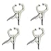 NUZAMAS (Set of 4) 6" Locking C-Clamp with Swivel Pads Steel Plier Vice C Clamp 18cm Welding Vise Tools
