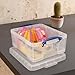 Really Useful Box 4 Pack 17L Plastic Storage Bins with Snap Lids and Clip Lock, Clear