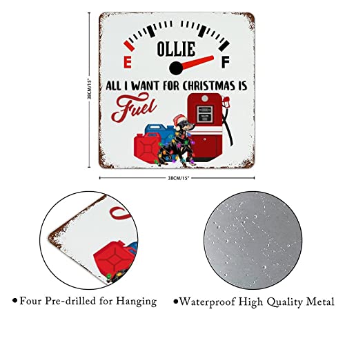 Panneau vintage aluminium All I Want for Christmas réchauffe votre salon cet hiver