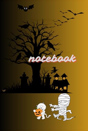 Halloween Notebook: With Ghosts and Pumpkins - Autumn Aesthetics and Autumn Feelings: paste Halloween Notebook, 120 pages lined, 6x9