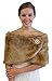 Tion Bridal Faux Fur Wrap One Size Vintage Brown