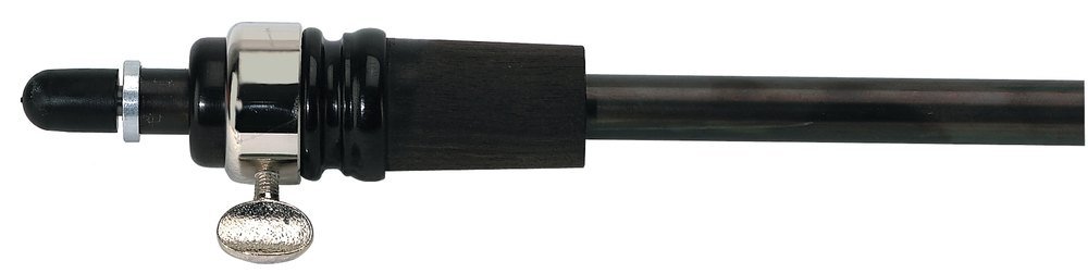 Ulsa 41461 - Aguja de contrabajo estándar de 45 cm de largo, cono negro, 29/32 mm, varilla tubular de metal de 16 mm de diámetro, fabricado en Alemania