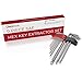Olsa Tools Professional Grade Extractor Hex Key Set (SAE) | Allen Wrench Set | Imperial Inches Metric Steel Ball End 9 Piece Kit with Patented Extractor Design | Folding Storage Case