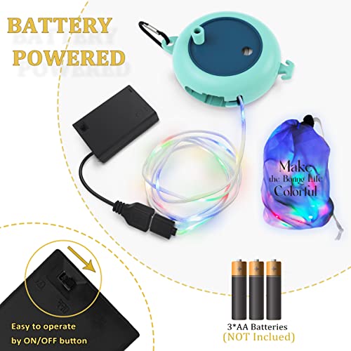 Nianjida Camper String Lights With Hook&Storage Case,Bag,24Ft Waterproof Led Rope Light For Indoor Outdoor,Usb Rope Light Battery Operated For Backpack Bike Christmas Party Garden Holiday Decoration… #TOP6