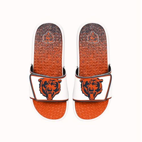 Image of FOCO mens Nfl Primary Team Logo Gradient Gel Slide Sandals