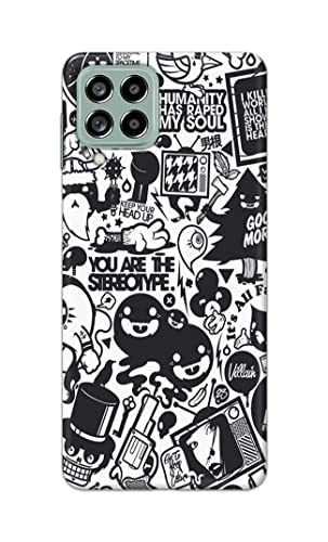 Image of Printed Hard Back Cover Case for Samsung Galaxy M53 5G Back Cover (Mixed Cartoon) -702