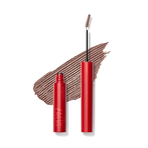 Image of Espoir The Brow Color Fixing Cara #10 Mocha Brown 0.1 fl oz - Tinted Eyebrow Mascara, Long-Lasting Brow Gel with Skinny Brush, Natural Brow Coloring for Women & Men, Korean Brow Makeup