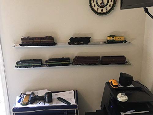 O Scale Train Display Shelf/Model Railroad Rail Shelf - Set Of 2 #TOP6