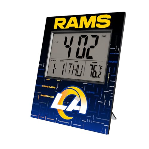 Los Angeles Rams Quadtile Digital Desk Clock