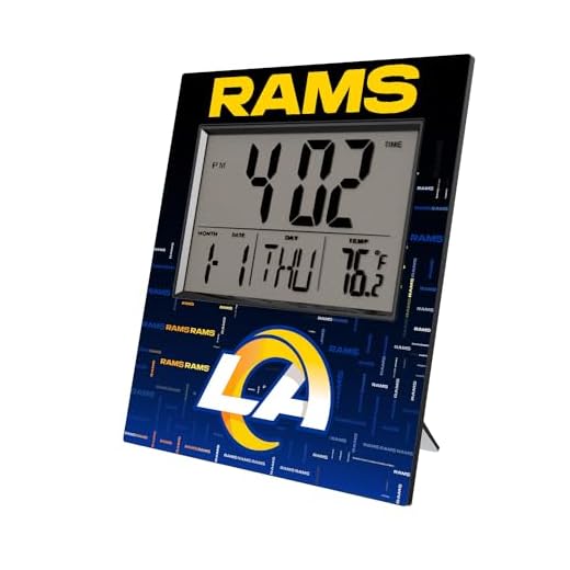 Los Angeles Rams Quadtile Digital Desk Clock product image