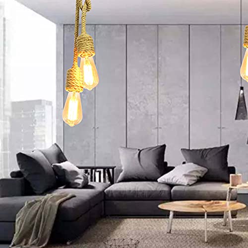 Luz colgante de caída e27 de dos cabezas que soluciona la iluminación de techos altos 6