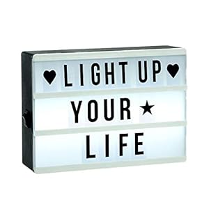 LED Leuchtkasten LIGHT BOX mit 60 Buchstaben und Symbolen