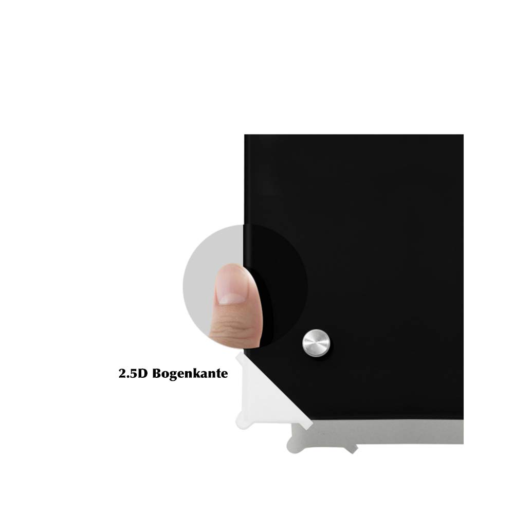 PUCHIKA Tablica magnetyczna, biała i czarna, magnetyczna, stabilna tablica, zmywalna na sucho, 600 x 900 x 4 mm