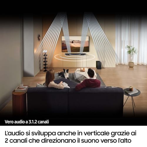 Samsung Soundbar HW-Q700C/ZF Serie Q, 9 Speaker, Wireless Dolby Atmos, Audio a 3.1.2 Canali, Q-Simphony, Compatibile con Alexa e Google Assistant, Black 2023 - 7