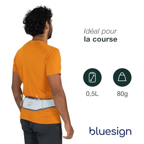 Flasques hydrauliques et sac banane d'hydratation Osprey Duro Dyna LT bleu cascade