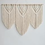 Ordeluxe Tapiz de Macramé 110×82 cm, Regalo para Mujeres(C)